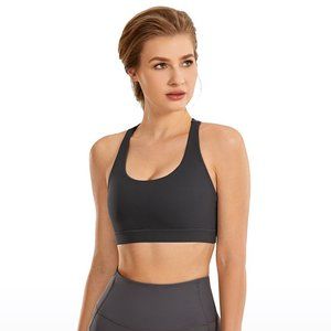 Women's Workout Yoga Bra Strappy Sports Bra